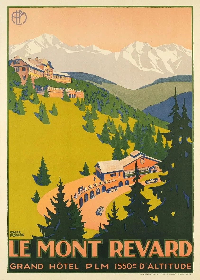 Mont REVARD Hotel RJYP Poster Vintage 42x60cm
